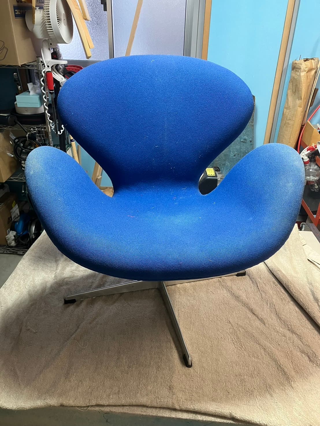 椅子 張り替え事例 2(多角度) ビフォー