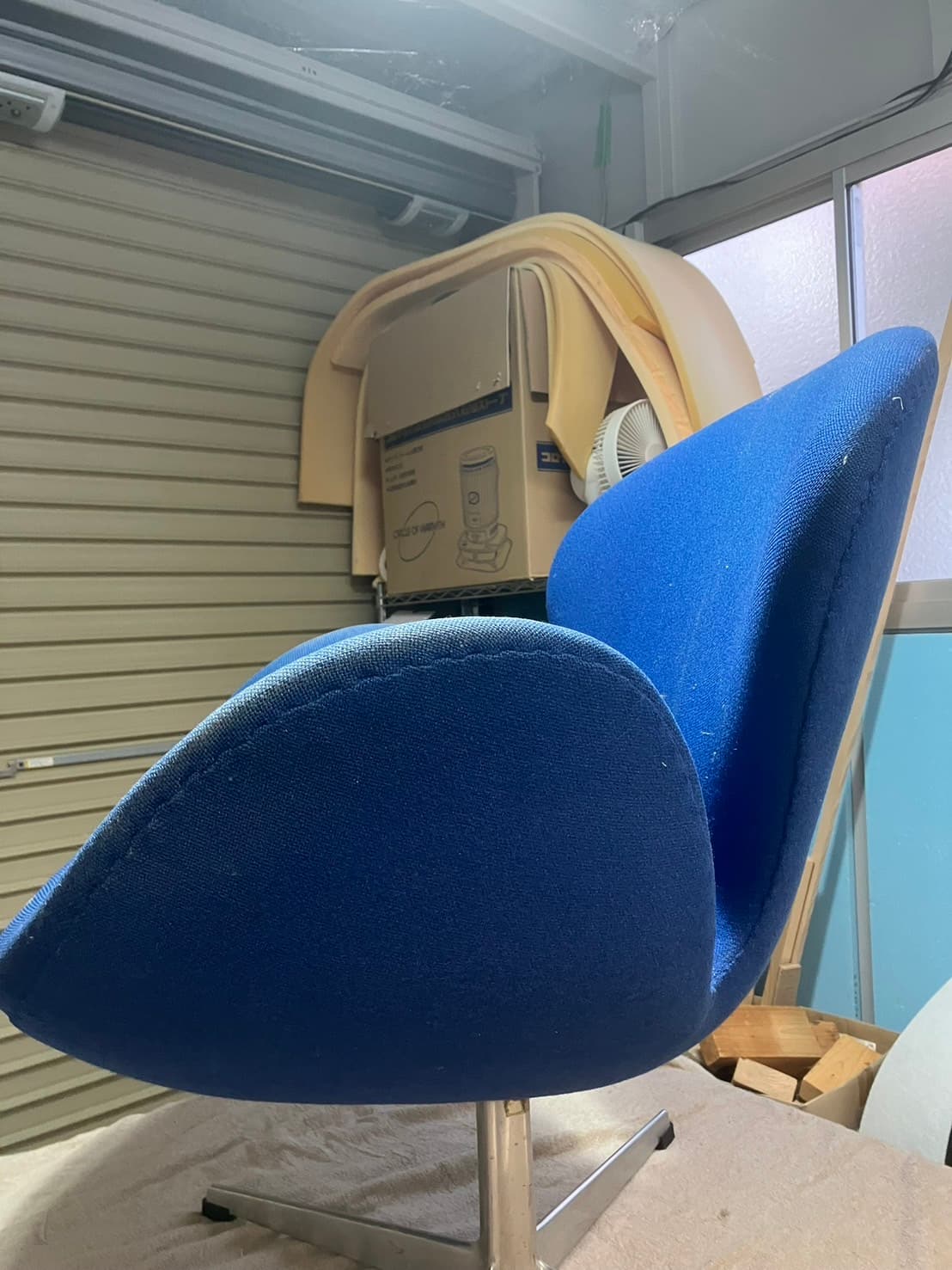 椅子 張り替え事例 3(サイド・バック) ビフォー