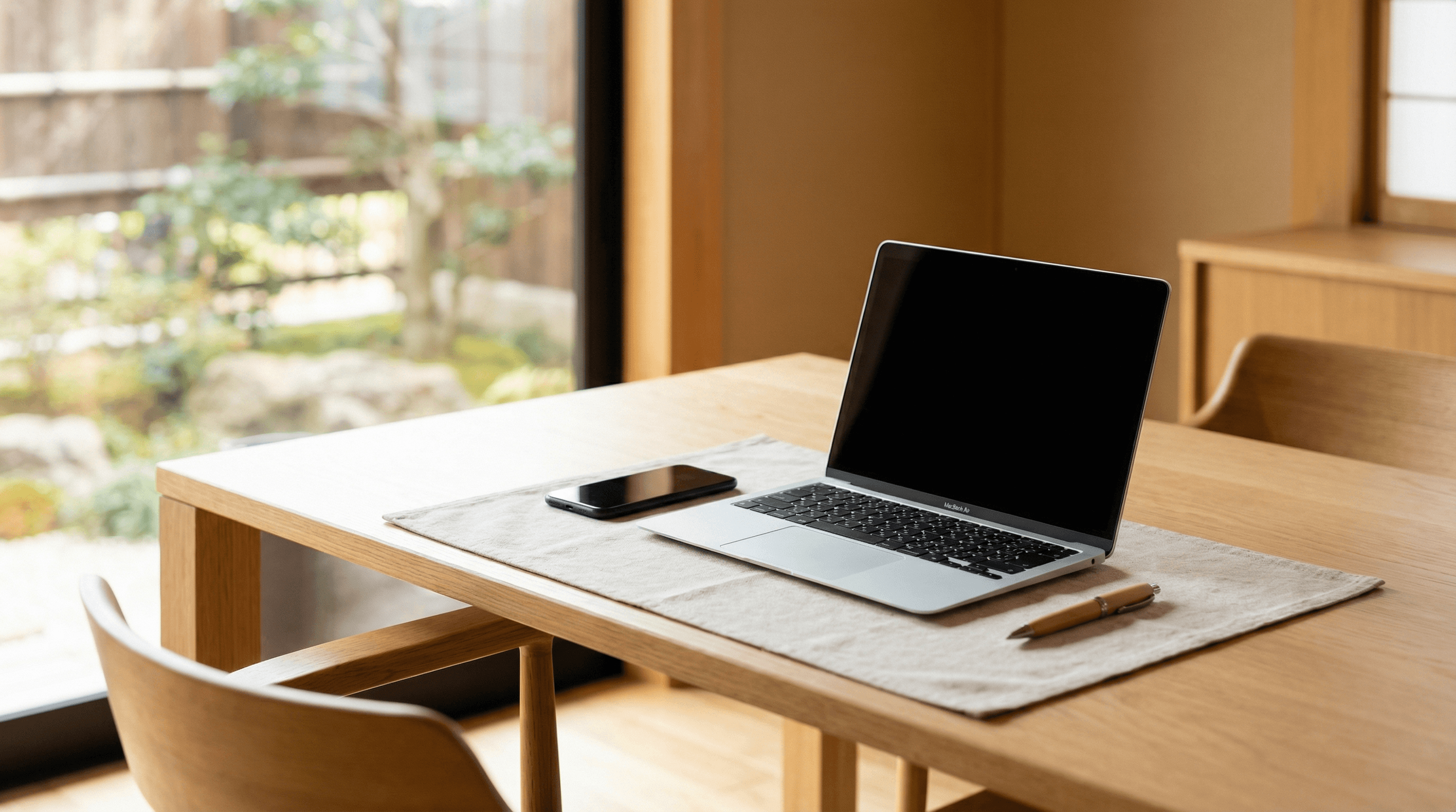 モダンなオフィスのデスク